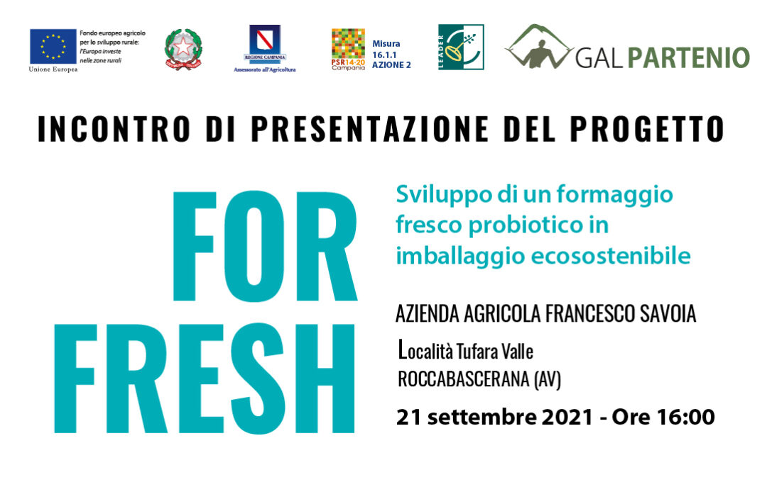 FOR FRESH:  incontro di presentazione del progetto