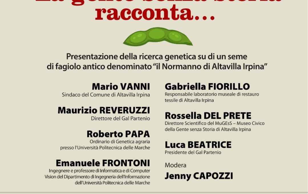 Presentazione della ricerca genetica su di un seme di fagiolo antico denominato “Il Normanno di Altavilla” – 07 Dicembre 2021 ore 16:00 – Sala Consiliare del Comune di Altavilla