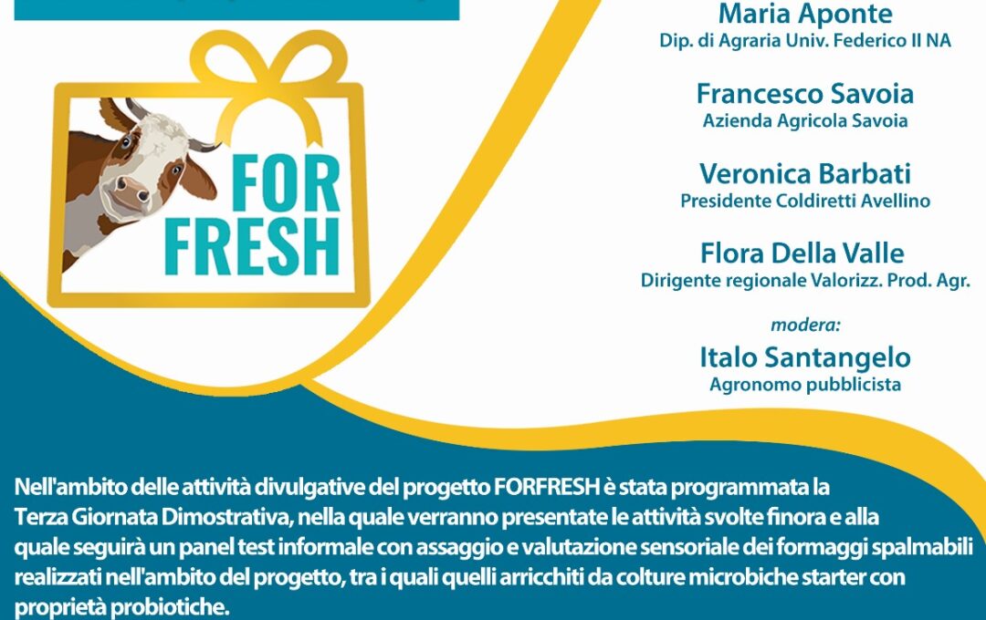 III° GIORNATA DIMOSTRATIVA- PROGETTO FORFRESH T.I. 16.1.1 AZ 2 – 9 MARZO 2024 ORE 11:00 – NAPOLI MERCATO COPERTO DELLA COLDIRETTI VIA B. GUIDETTI,72(PARCO SAN PAOLO)